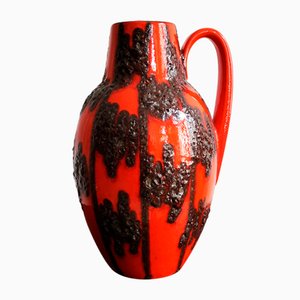 Large West German Fat Lava Ceramic Vase from Scheurich Keramik, 1960s