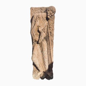Sculpture Romane Petrus Marmo Rosso Verona en Pierre, 1800s