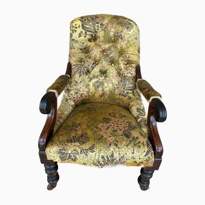 Victorian Button Back Mahogany Chair