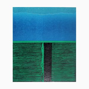 Richard Gieryszewski, Horizontal Lines, Landscape, 1998, Linocut & Woodblock Print & Paper