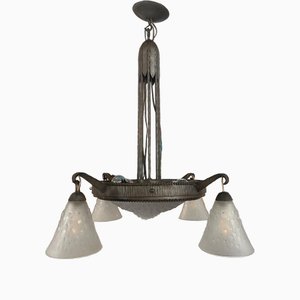 Art Deco Chandelier by Muller Frères for Muller Frères, 1930