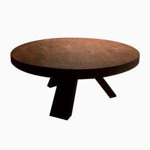 Brutalist Oak Coffee Table, 1970s