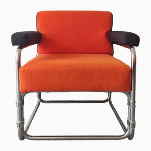 Vintage Chrome Tube Armchair, 1970s