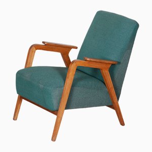 Art Deco Armchair in Beech, 1940s