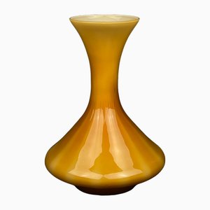 Vintage Yellow Murano Vase, Italy 1970s