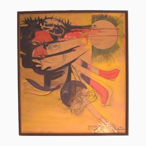Garner Tullis, Pittura astratta, 1967, Guazzo e matita