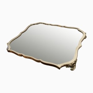Art Deco French Silver Plated Sideboard Mirror Tray, 1920s
