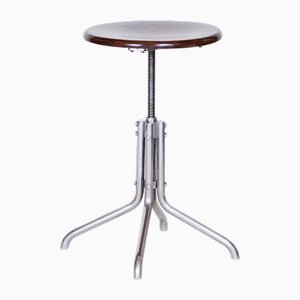 Tabouret de Piano Pivotant en Hêtre attribué à Mücke Melder, 1930s