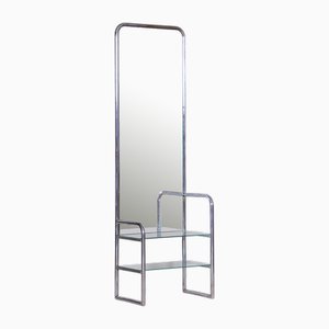 Bauhaus Dressing Mirror in Chrome-Plated Steel attributed to Mücke-Melder, 1930s