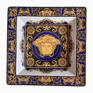 Blaue Medusa Schale von Versace für Rosenthal, 1993