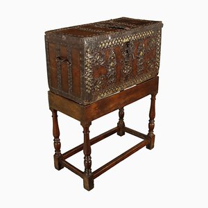 19th Century Neo-Renaissance Trunk in Wrought Iron, Italy
