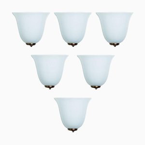 Opal Wall Light attributed to Doria Leuchten, 1960s