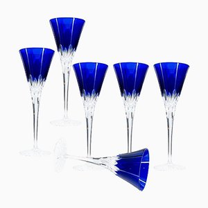 Crystal Glasses from Ajka, Hungary, 1960s, Set of 6