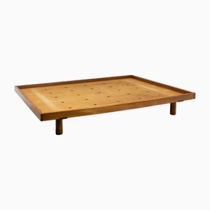 Godot Model Blond Oak Bed by Pierre Chapo, 1960s