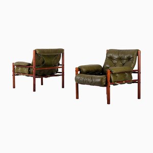 Set of Arne Norell Easy Chairs attributed to Arne Norell, Sweden, 1970s