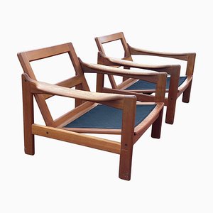 Chaises Mid-Century Modernes en Teck, Danemark, 1967, Set de 2