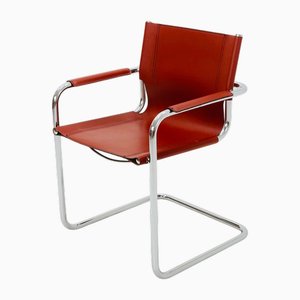 Poltrona MG5 Mid-Century Bauhaus di Mart Stam & Marcel Brauer, Italia, anni '80