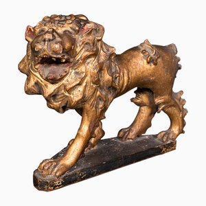 Figura di leone scolpita in inglese georgiano medio