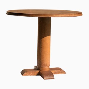 Art Deco Brutalist Pedestal Table by Charles Dudouyt, France, 1930s