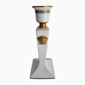 Portacandela Gorgona dorato di Versace per Rosenthal Studio Linie, Germania, 1993
