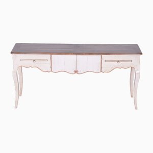 Biedermeier Beistelltisch aus Buche & Kirschbaum, Frankreich, 1910er