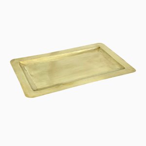 Bandeja rectangular de latón, años 60
