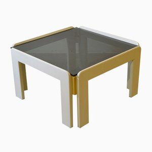 Tavolino da caffè in noce attribuito ad Afra & Tobia Scarpa, anni '60