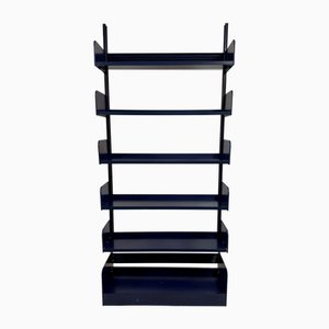 Bibliothèque ou Système d'Étagères Congresso en Acier Bleu par Lips Vago, 1960s