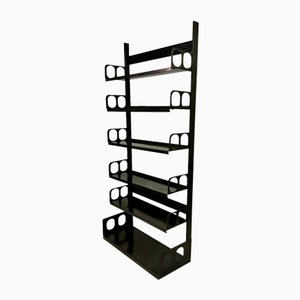 Industrial Trienniale Bookcase in Green Steel by Lips Vago, 1950s