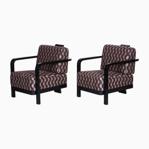 Set of Vintage Art Deco Chairs in Oak by Josef Chochol, 1920s