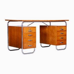 Bauhaus Writing Desk in Beech from Mücke-Melder, 1930s