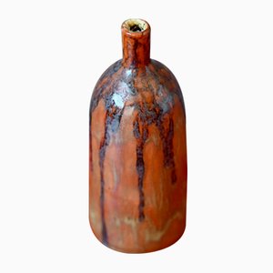 Brutalistic Stoneware Vase Bottle