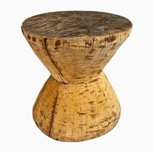 Sanduhr Hocker aus Holz, 2010er