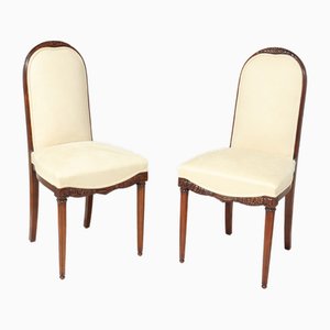 Set of French Art Deco Side Chairs by Paul Follot, 1925