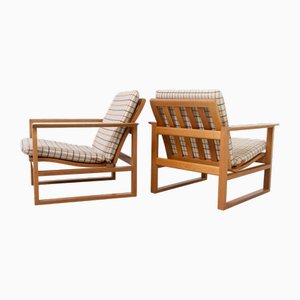 Sillones modelo 2256 de Børge Mogensen para Fredericia, años 60. Juego de 2