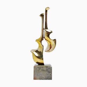 Chitarra in bronzo - Violino di Hattakitkosol Somchai, anni '70