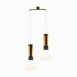 Lámpara colgante modelo 1135/2 de Stilnovo, Italia, años 60