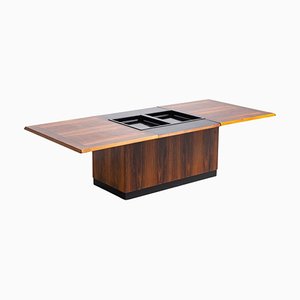 Table Basse Coulissante de E Pedersen, Danemark, 1960s