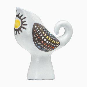 Jarra para pájaros de cerámica de Roger Capron, Vallauris, Francia, años 60