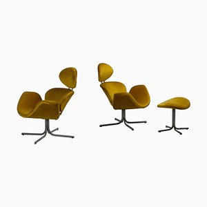 F551 Big Tulip Chairs by Pierre Paulin for Artifort, 1959, Set of 3