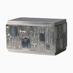 Brutalist Safe in Cast Aluminium, 1960