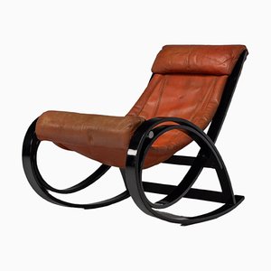 Vintage Italian Rocking Chair by Gae Aulenti for Poltronova, 1962