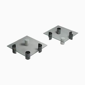 Italian Coffee Table by Giulio Lazzotti for Megeia, 1979, Set of 2