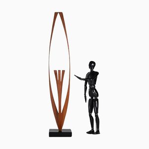 Escultura abstracta de pino de Frans Hermes Holanda 1970