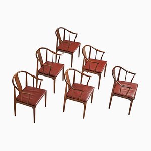 Danish China Chairs by Hans Wegner for Fritz Hansen, 1967, Set of 6