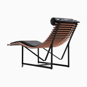 German Spine Back Lounge Chair by Peter Strassl for Strässle, 1978