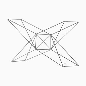 Vintage Geometrical Sculpture by Rudolf Wolf, 1975