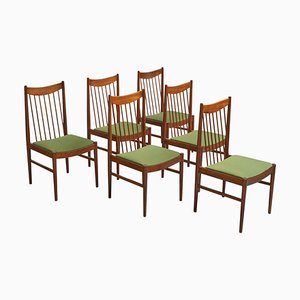 Chaises de Salle à Manger en Teck Modèle 422 attribuées à Arne Vodder pour Sibast, Danemark, 1960s Set de 6