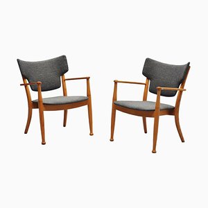 Portex Easy Chairs attributed to Peter Hvidt and Orla Molgaard Nielsen, 1944