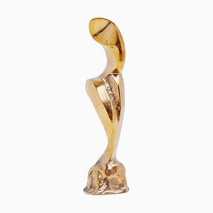Scultura femminile in bronzo di C. Noel, Belgio, anni '70